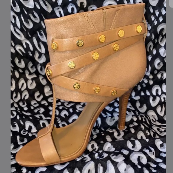 Tory Burch Double Wrap Logo Heels - Picture 3 of 6